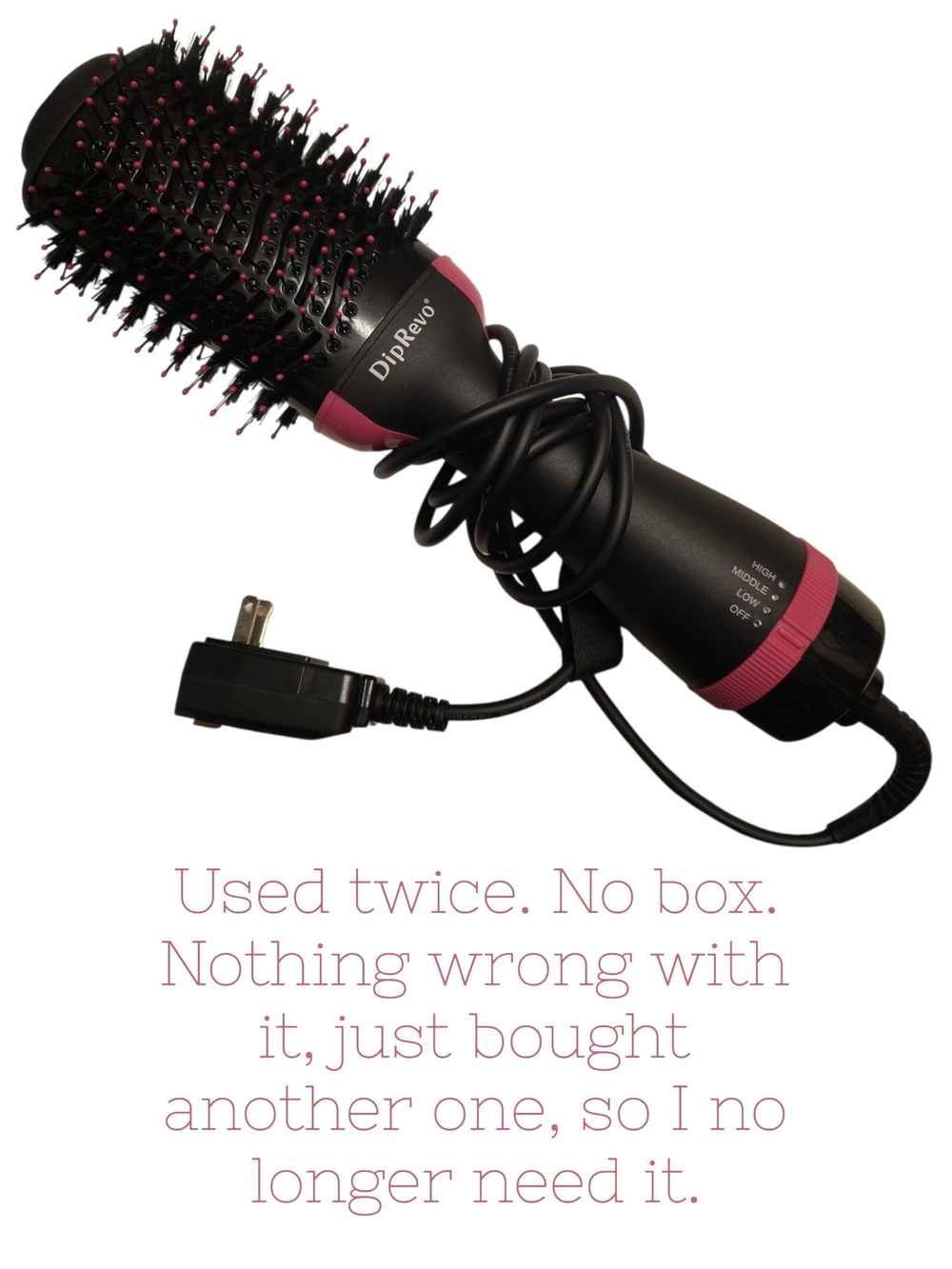 DipRevo One-Step Volumizing Blow Dryer Brush- Used Twice